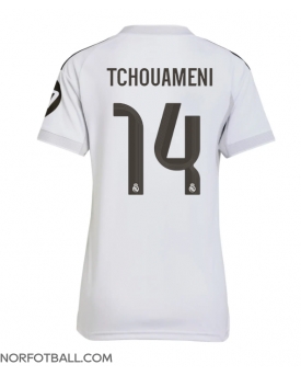 Billige Fotballdrakt Real Madrid Aurelien Tchouameni #14 Replika Hjemmedrakt Dame 2025-26 Kortermet